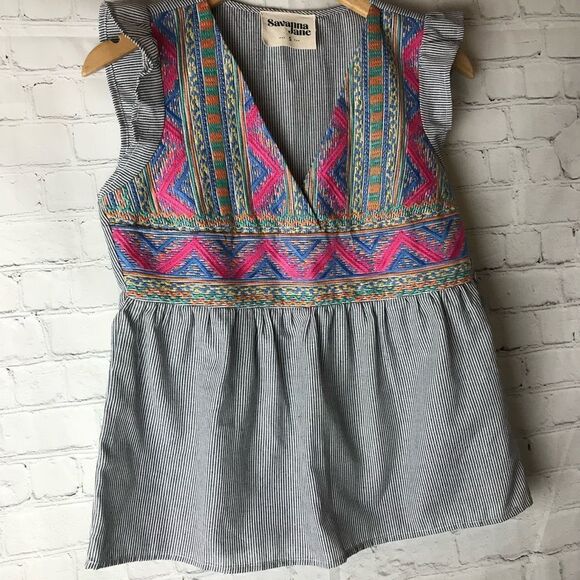 Savannah Jane Large Morgan Floral Top Small - Picture 3 of 6